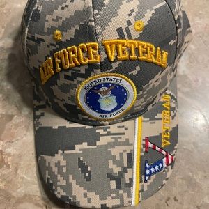 US Air Force Veteran Cap Camoflauge